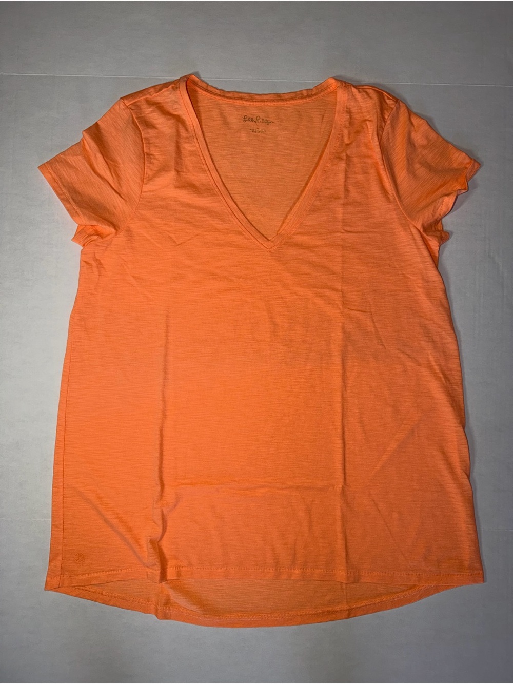 Lilly Pulitzer V-Neck Short Sleeve Tee - Orange